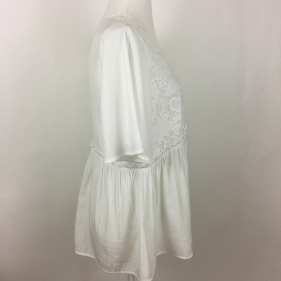 Doe & Rae White Lace Bodice Top - Picture 2 of 7